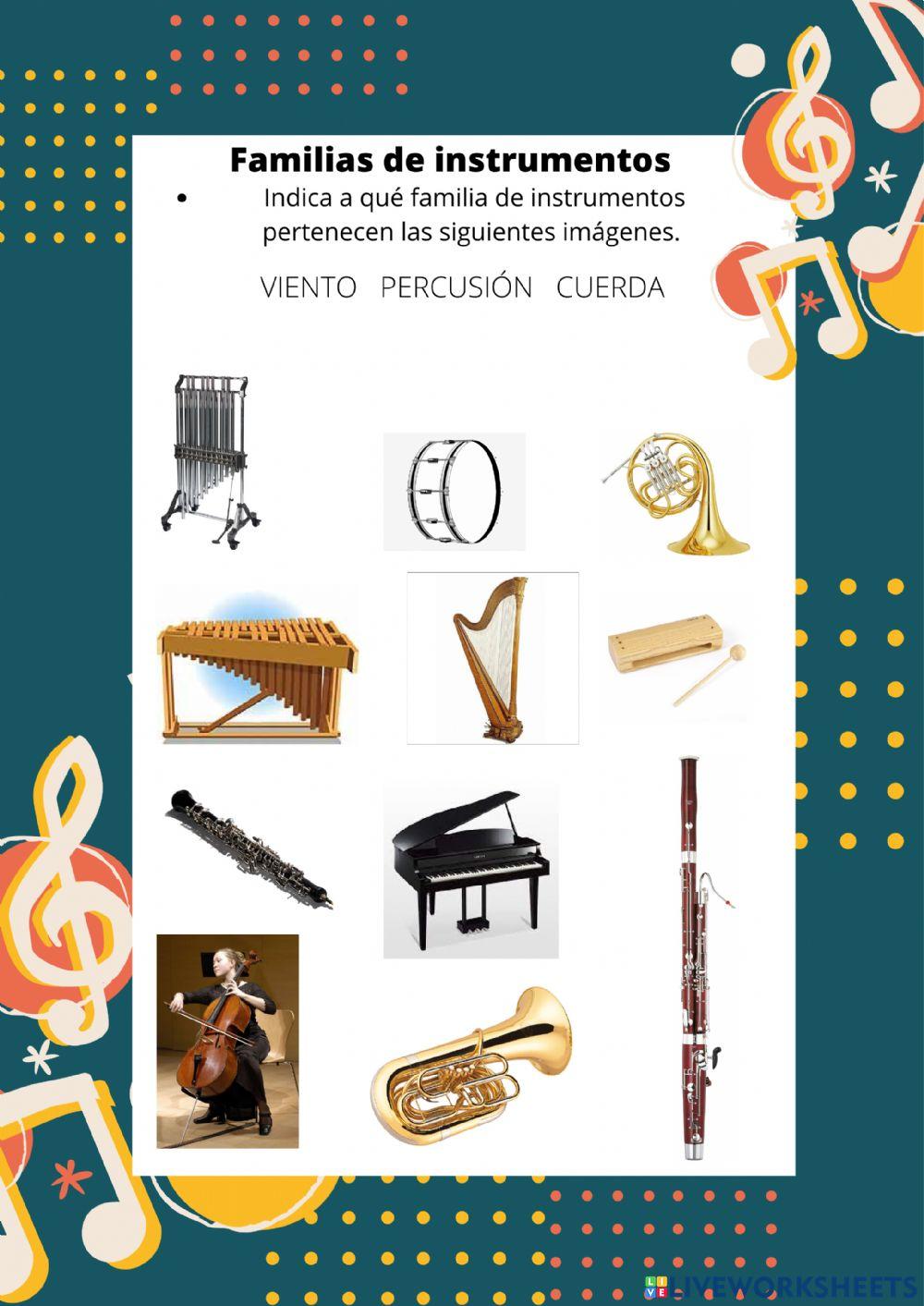 Familias de instrumentos