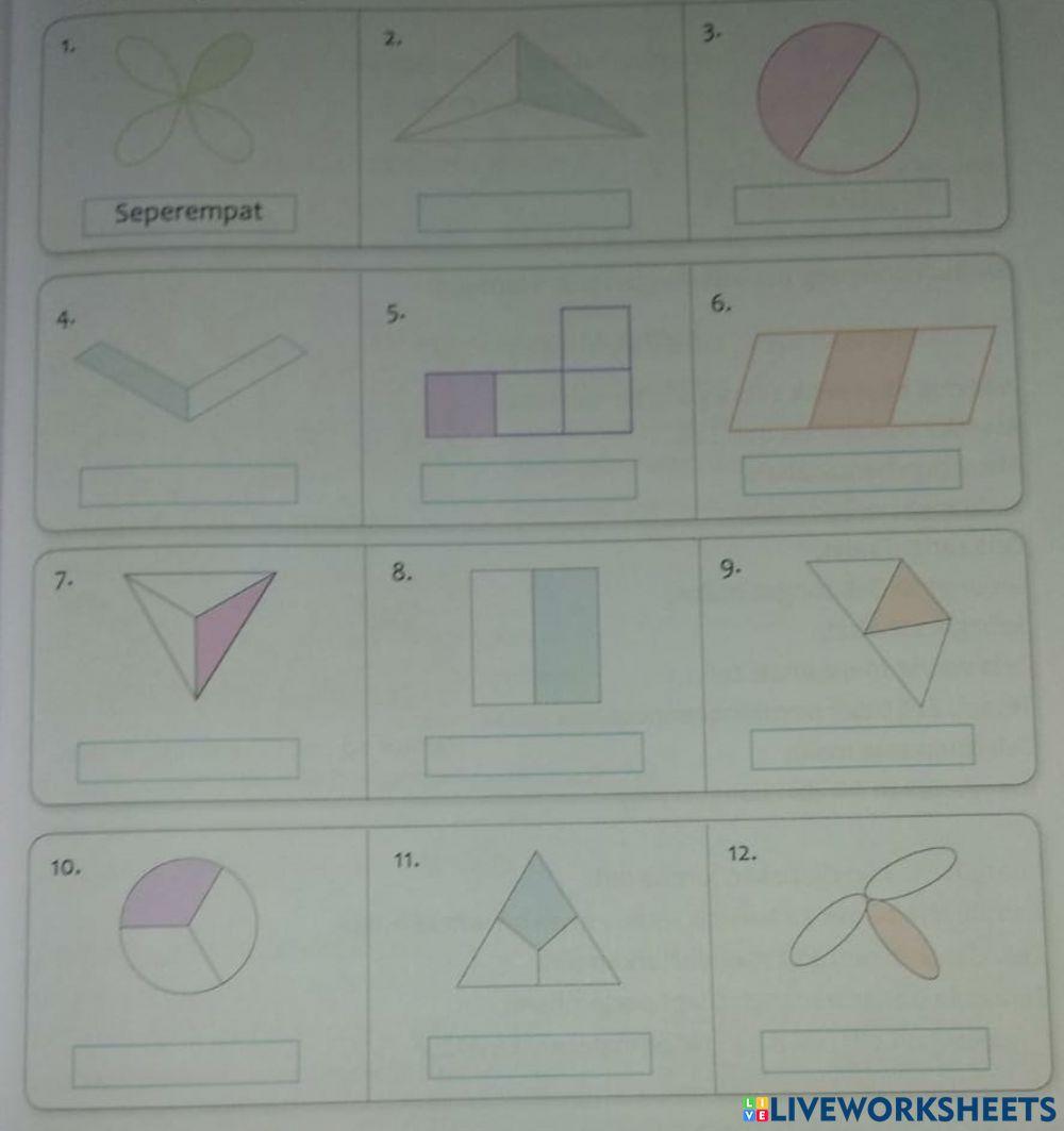 Soal Latihan Pecahan