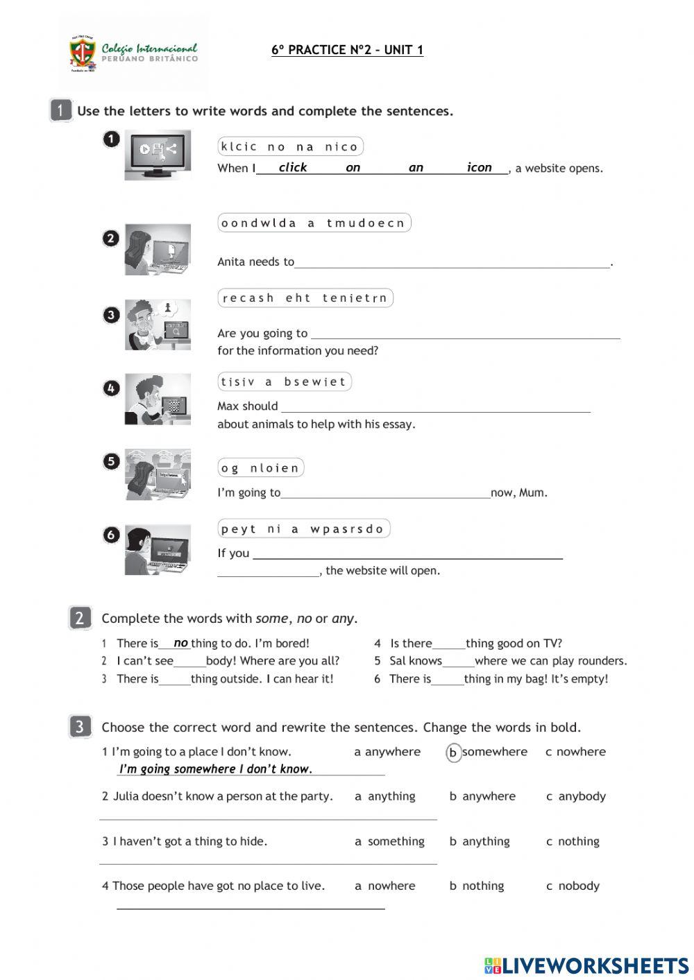 6º Practice Nº2 - Unit 1
