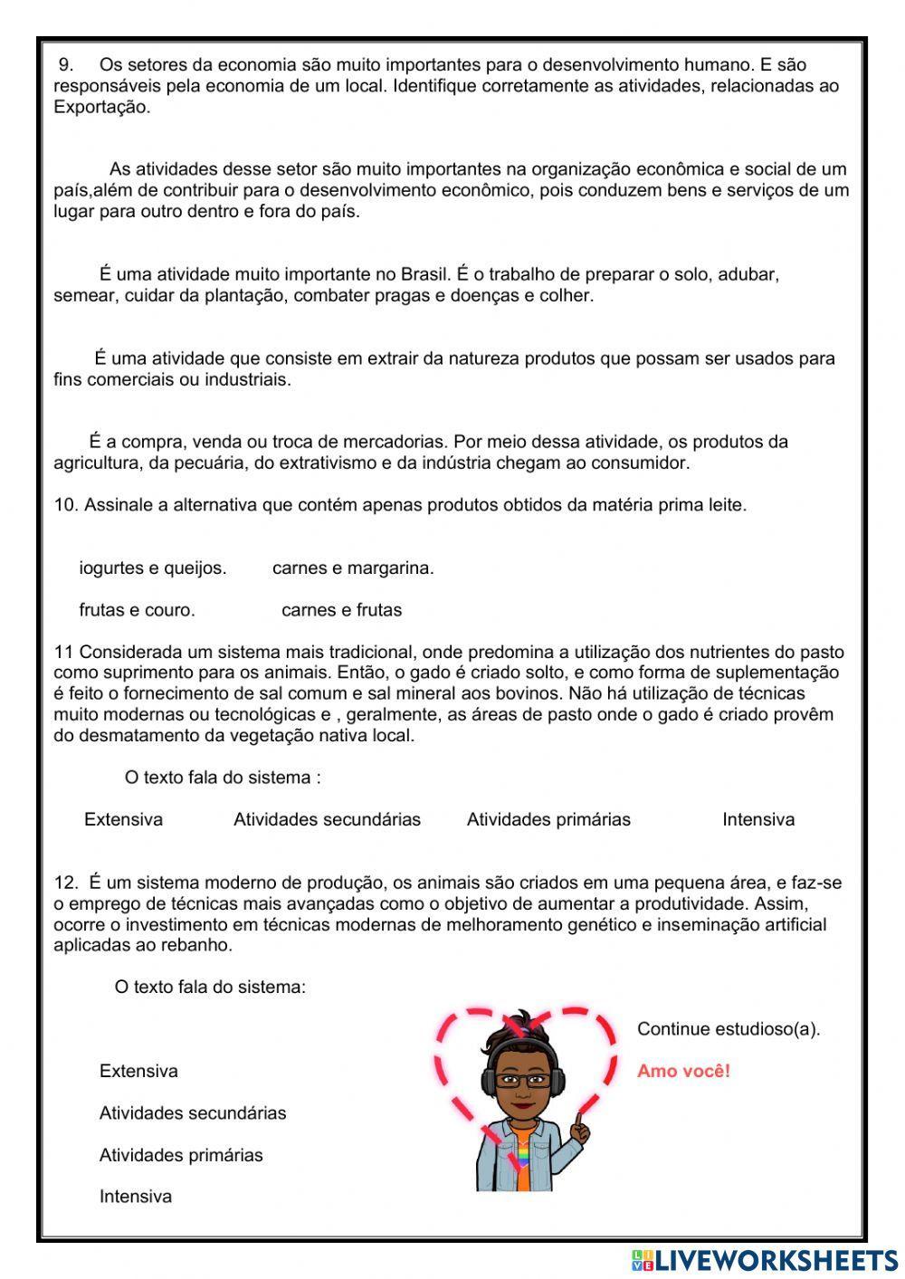 Sistemas de produção.