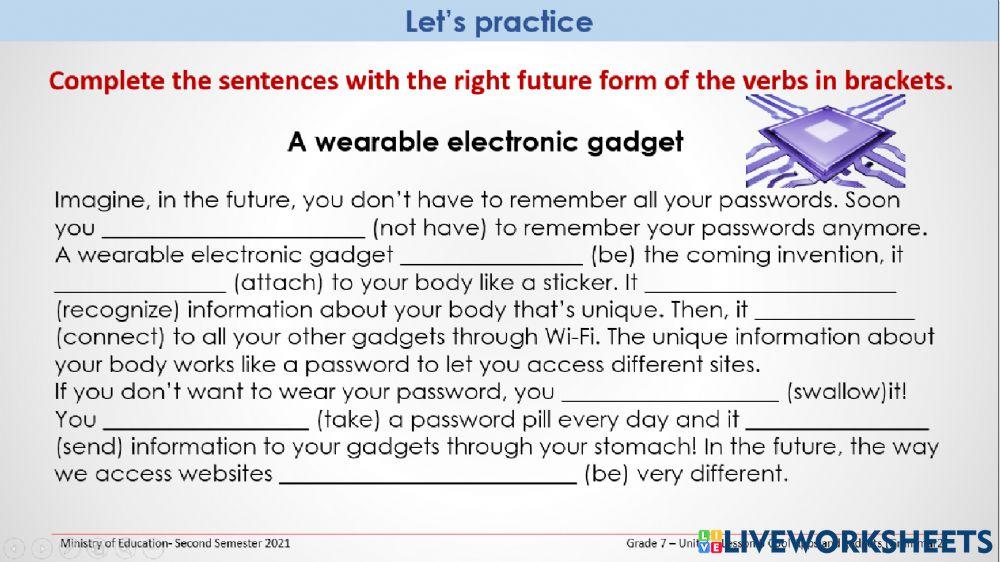 Future will-going to