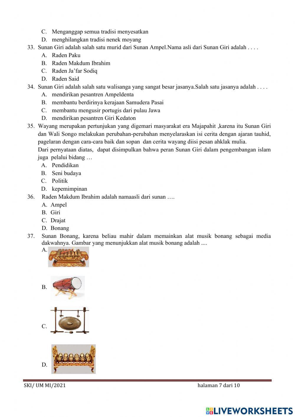 Umbks kelas 6 2020-2021