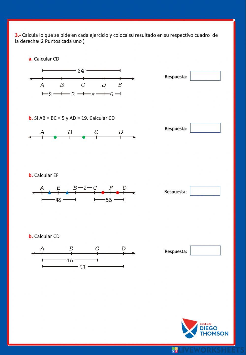 Examen de Geometría 6to