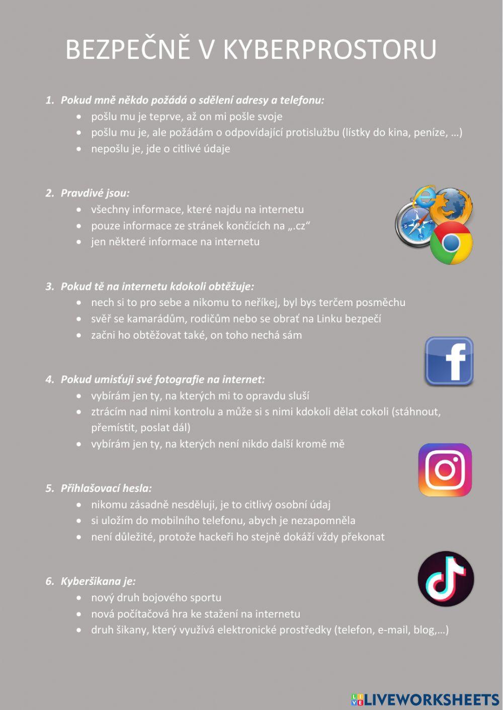 Bezpečnost na internetu