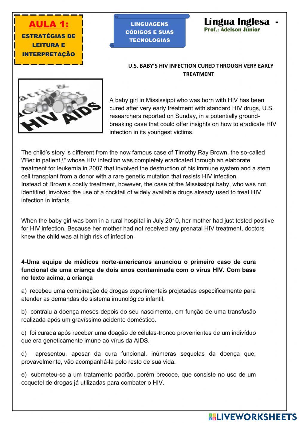 Atividade de leitura e interpretação 1