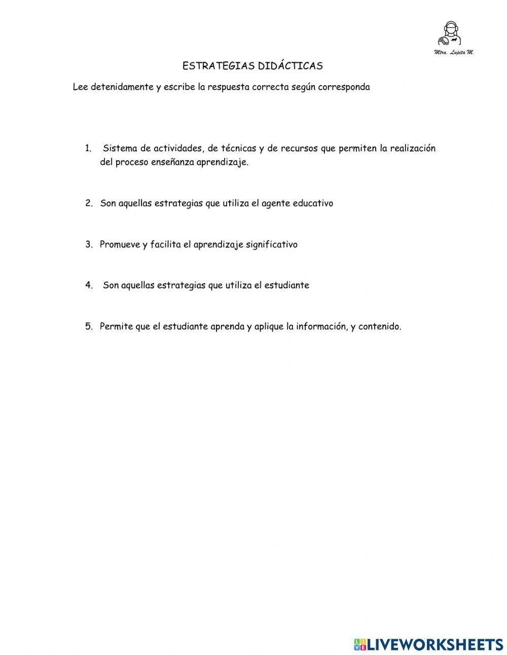 Estrategias educativas