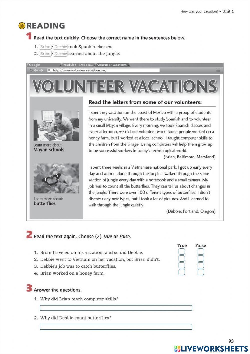 U1S5 - A tough vacation