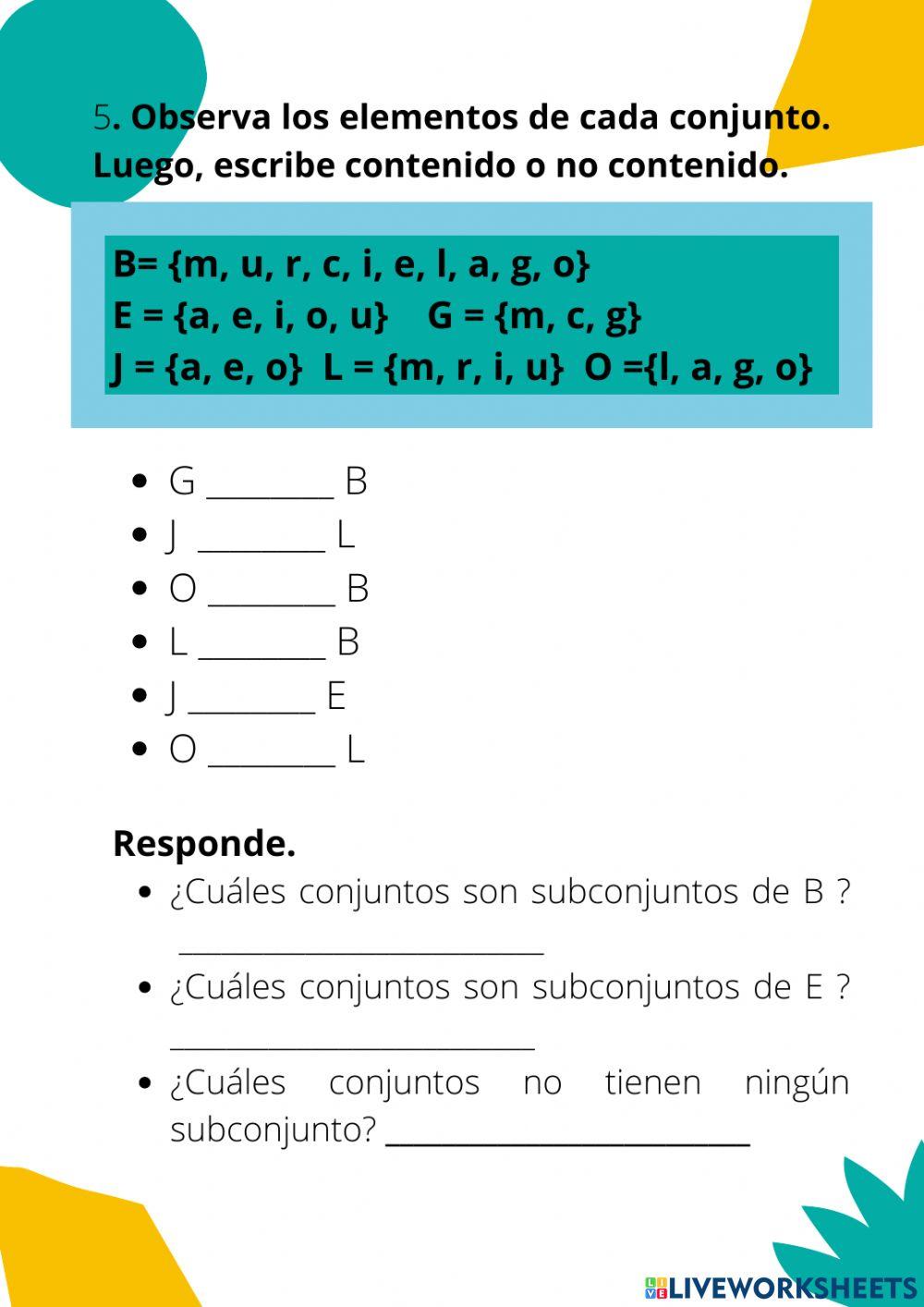 Relaciones entre conjuntos