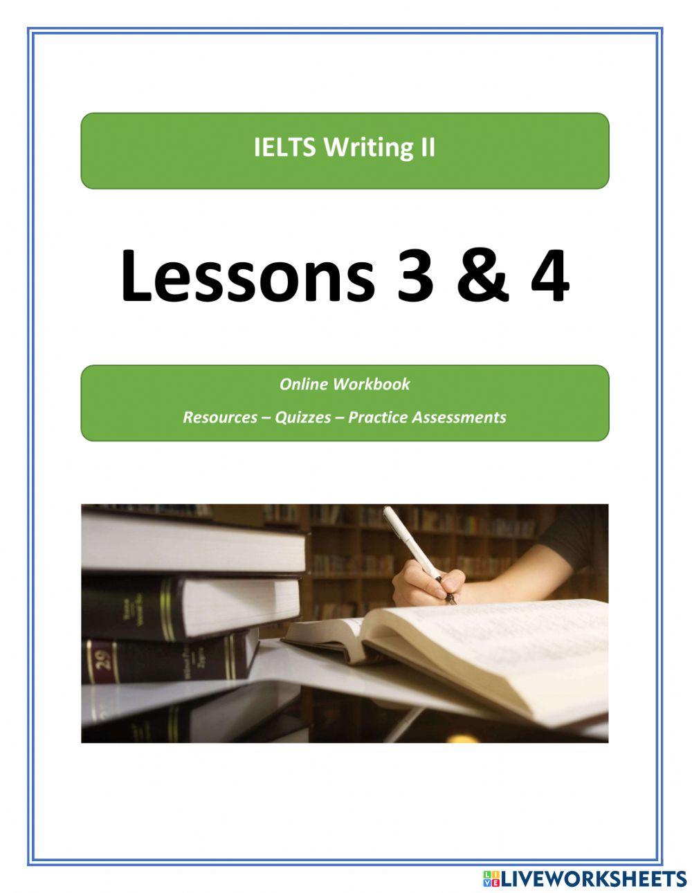 IELTS Writing 2 Lesson 3-4 Cover