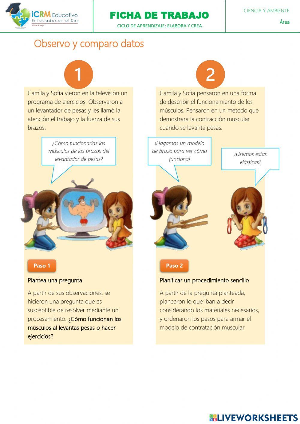 Observo y comparo datos