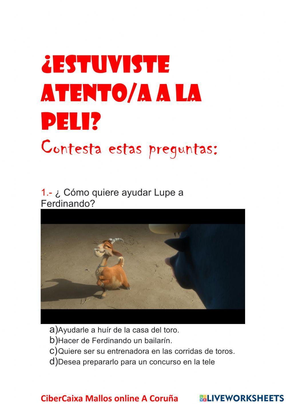 La película Ferdinand