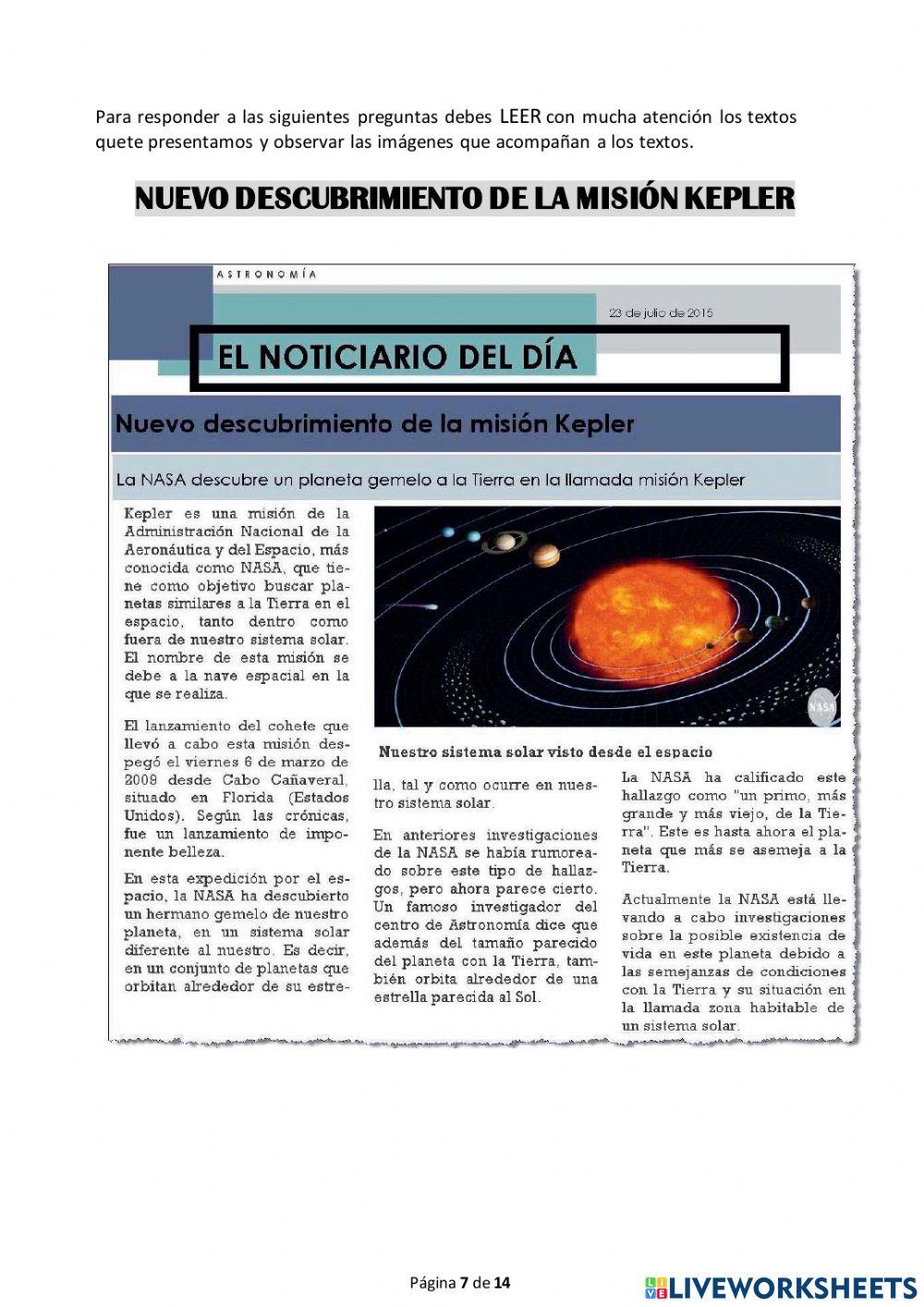 Comprensión escrita. Prueba 2016