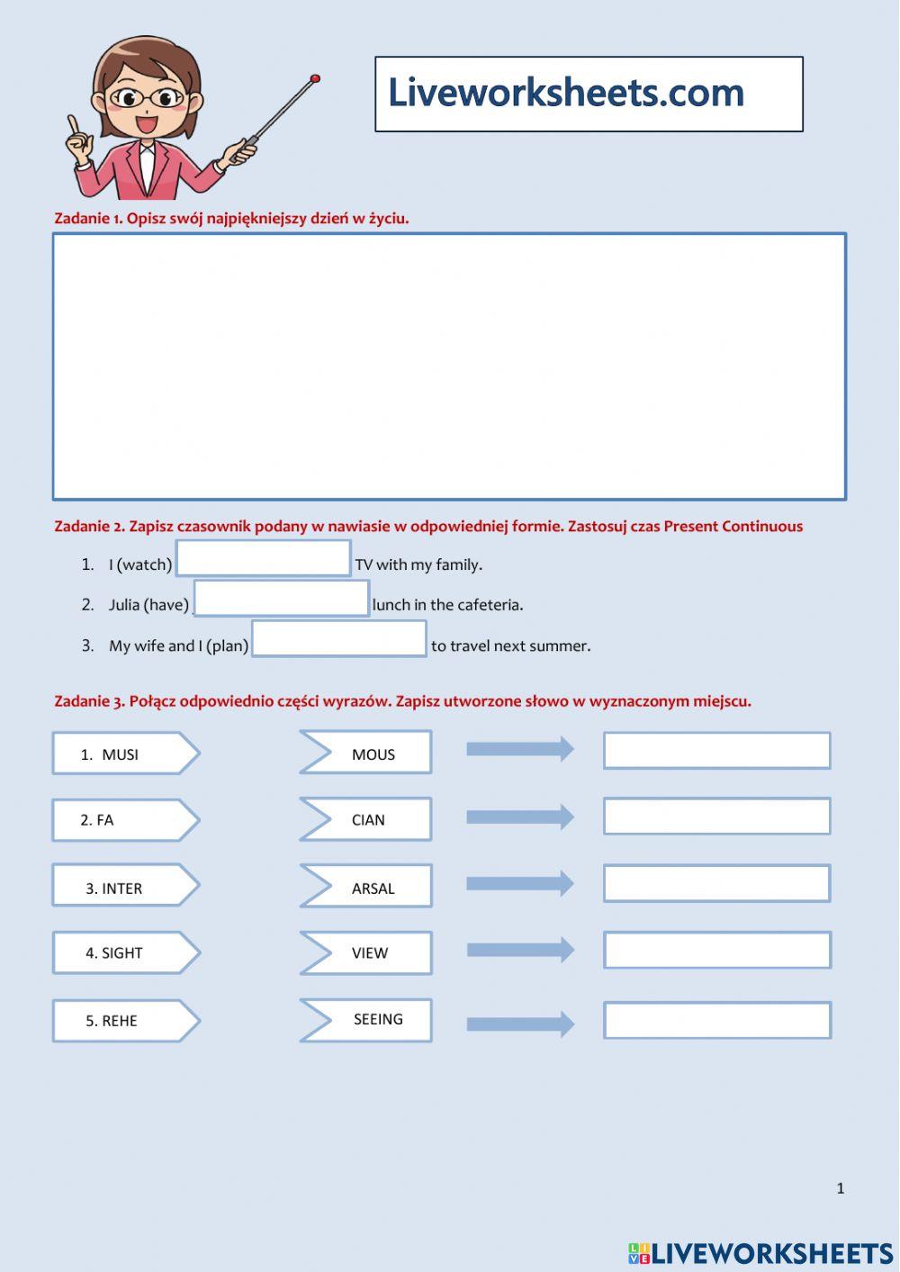 Liveworksheets szkolenie