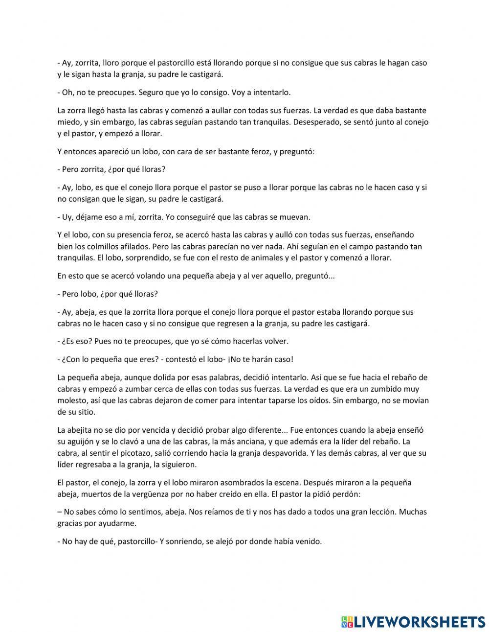 Comprensión lectora