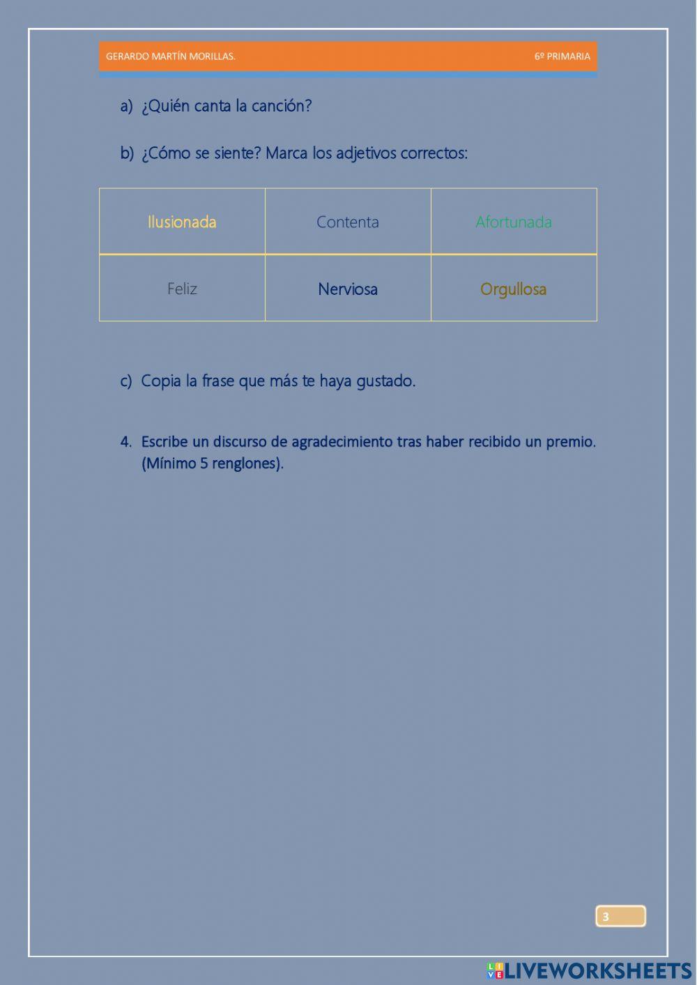 Comunicación oral. Tarea 10.