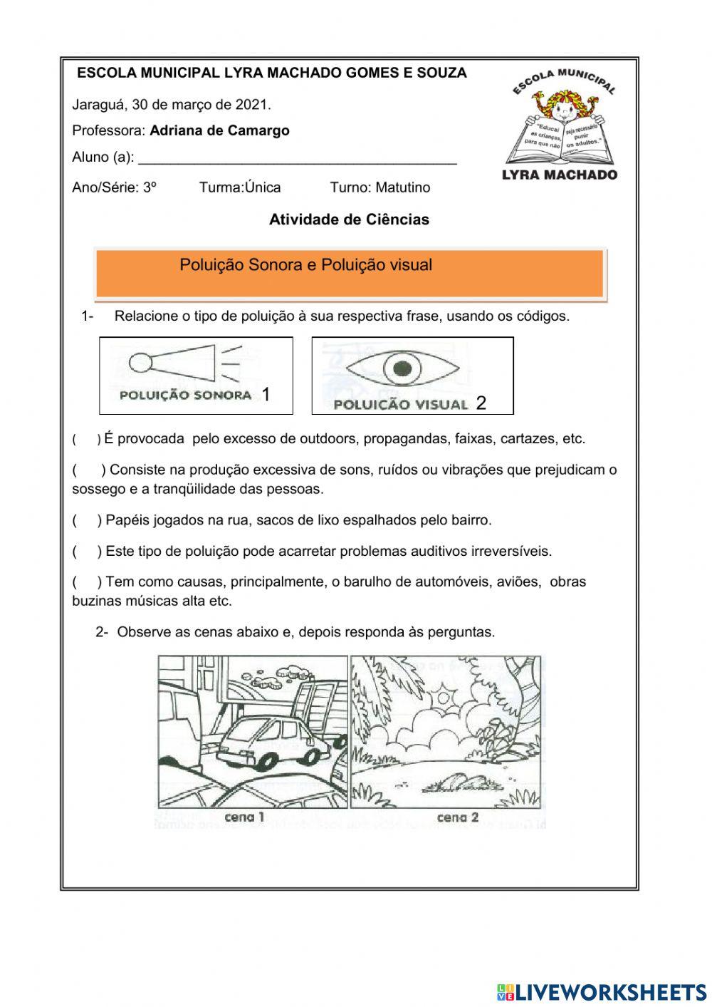Atividade de Ciências