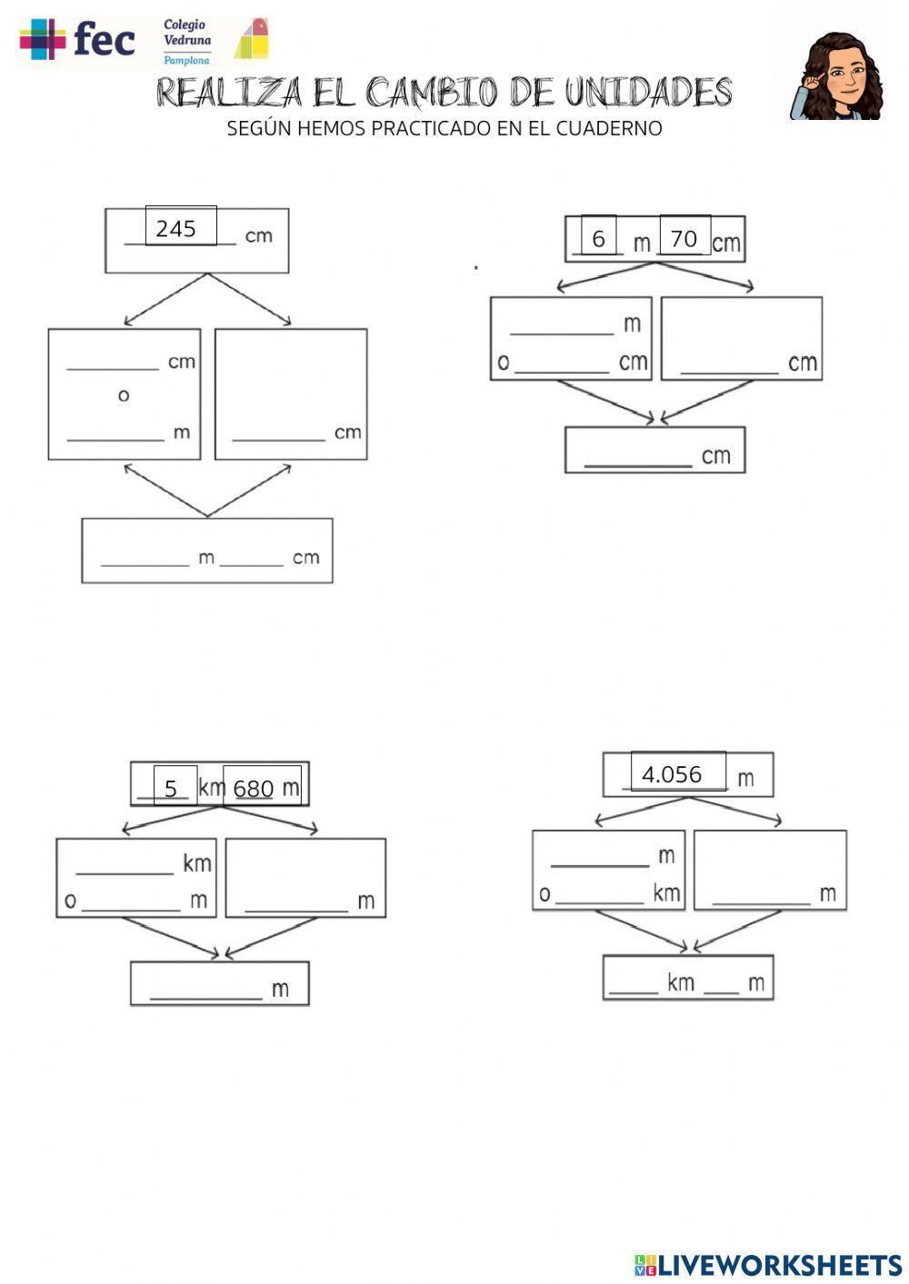 Cambio unidades longitud