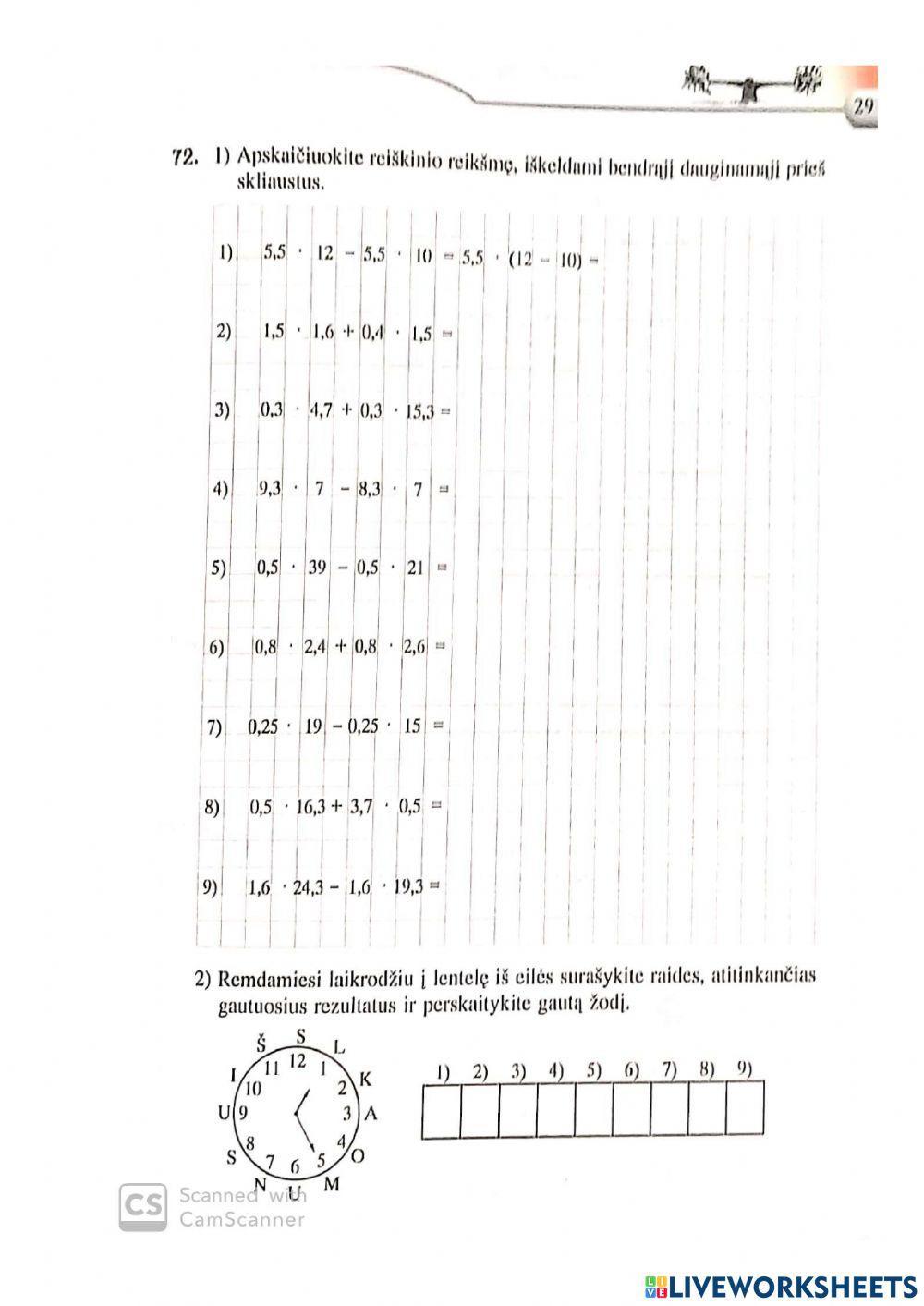 Skaičiuojame paprasčiau