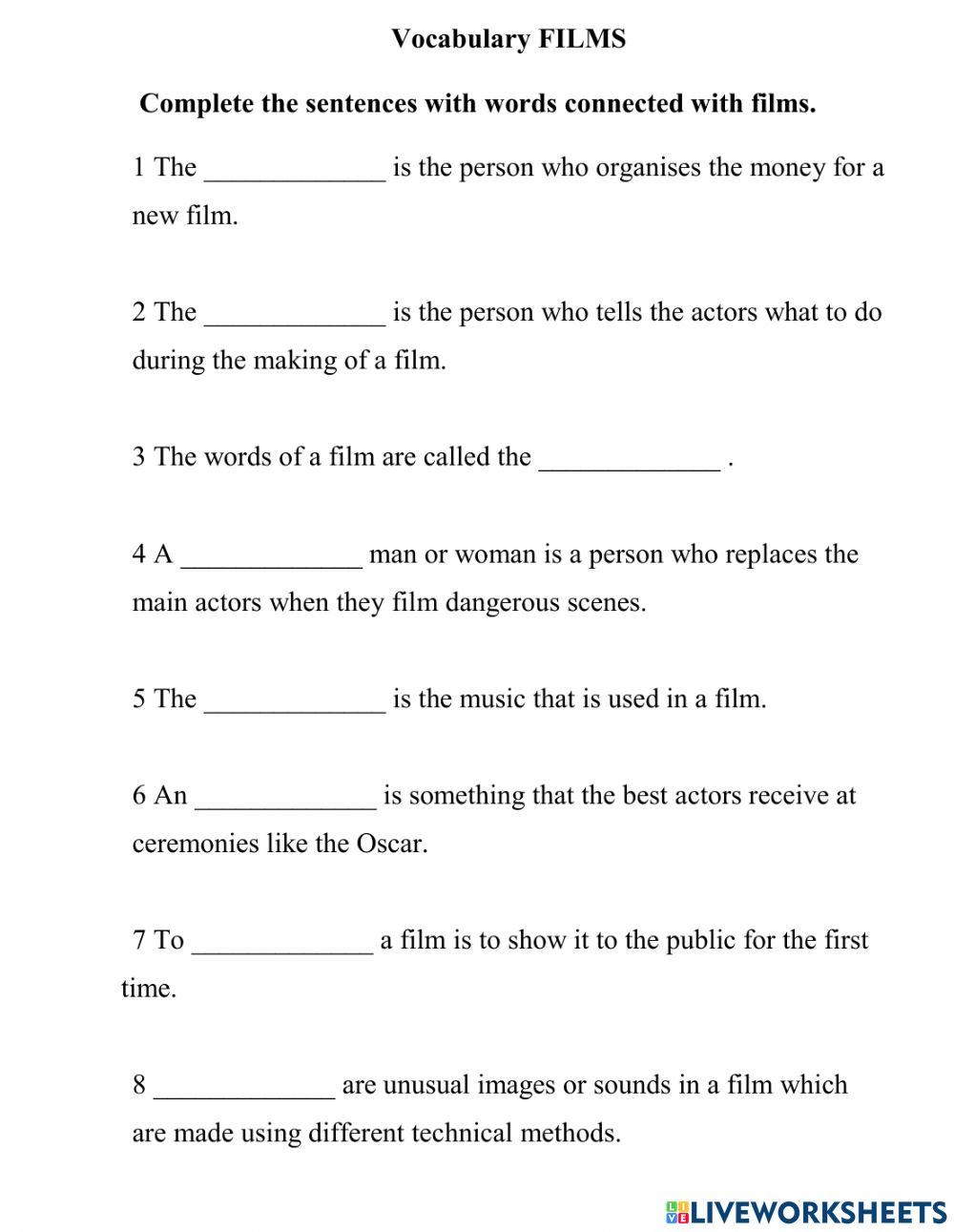 All clear 7 (unit 7 vocabulary)
