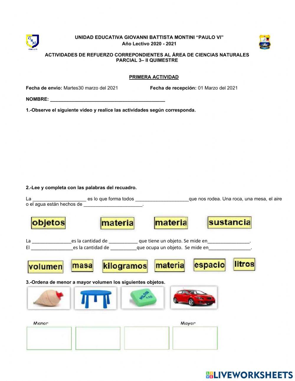 Refuerzo académico ccnn