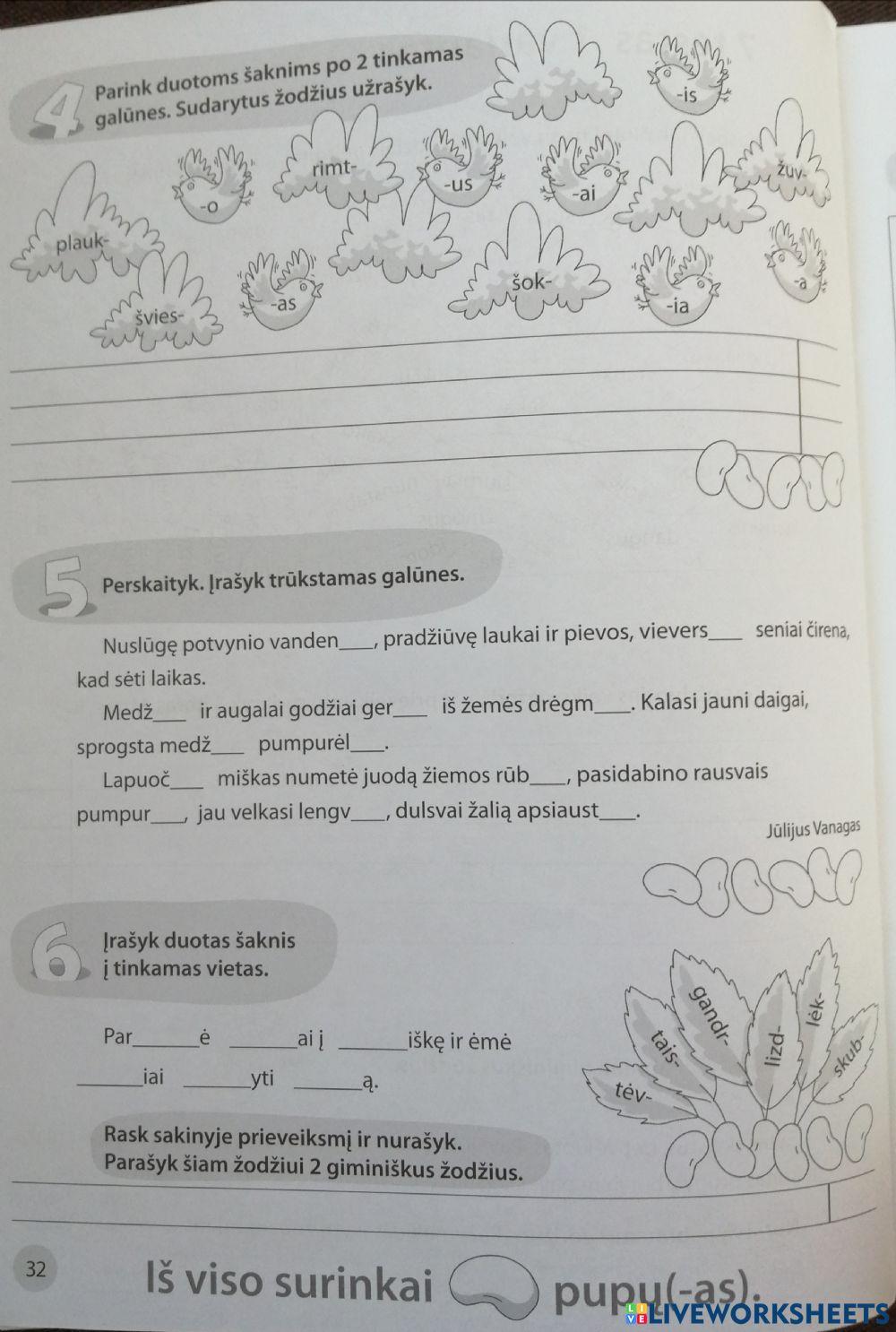 Lietuvių testas nr.7 antras lapas