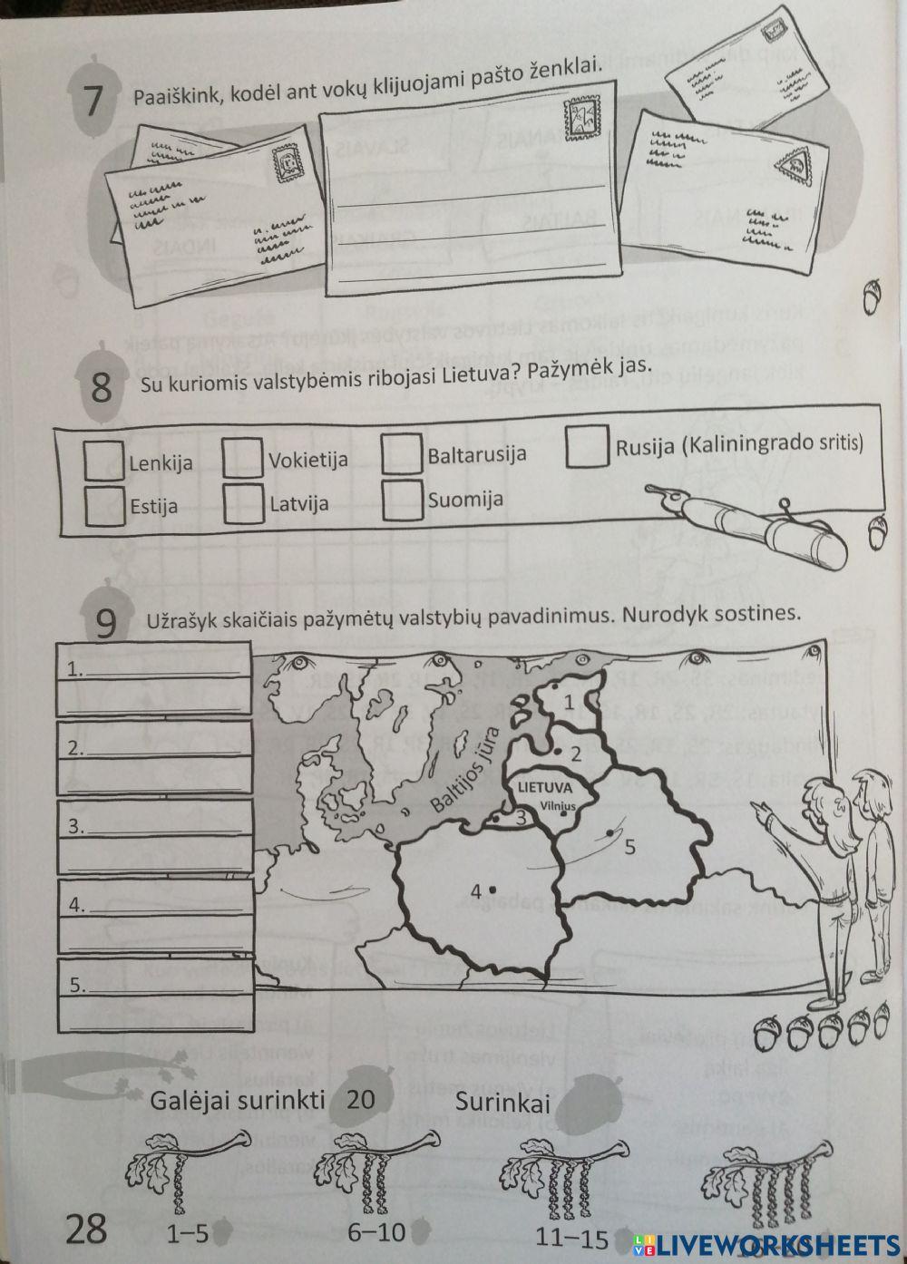 Pasaulio pažinimo 7 testas  3 lapas