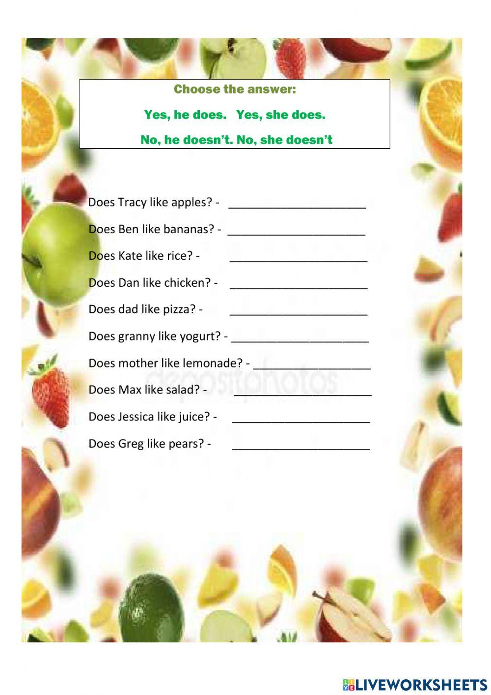 Present Simple short answers