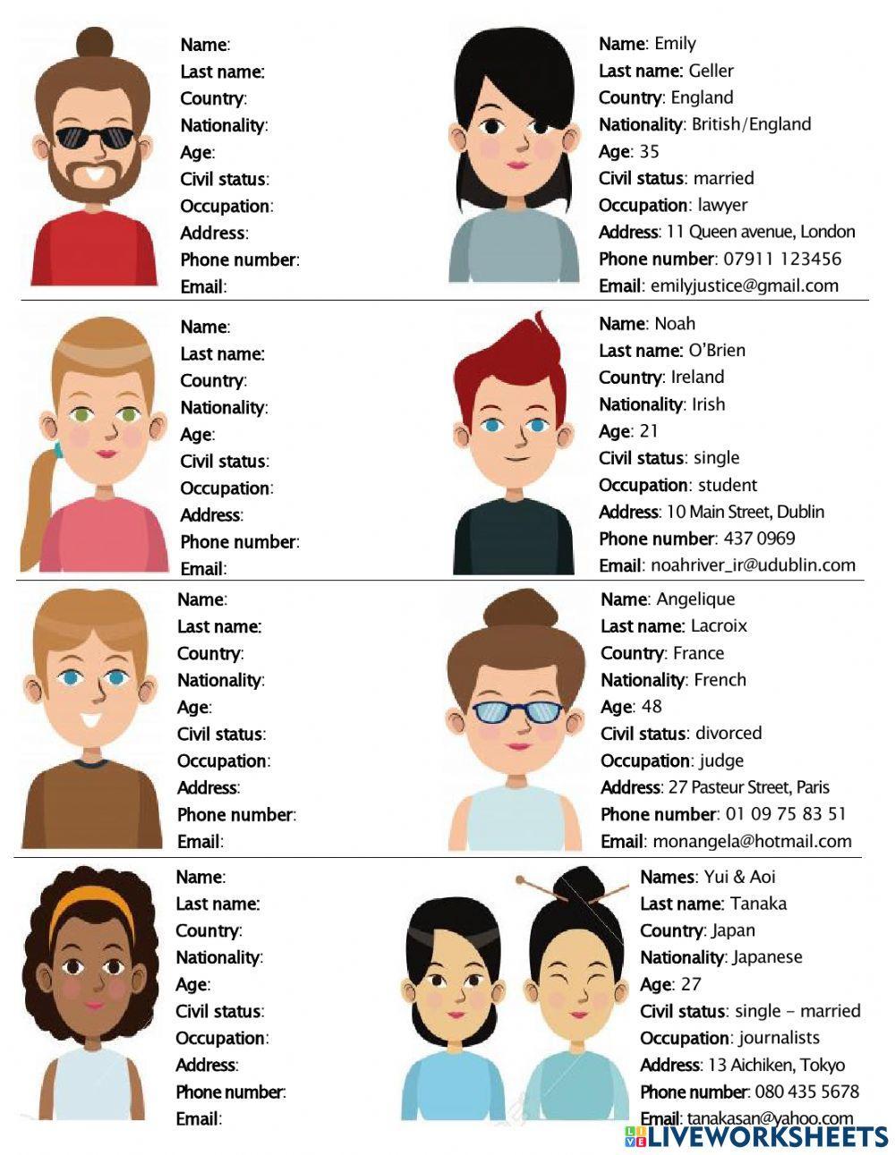 Personal Info - People - Side B