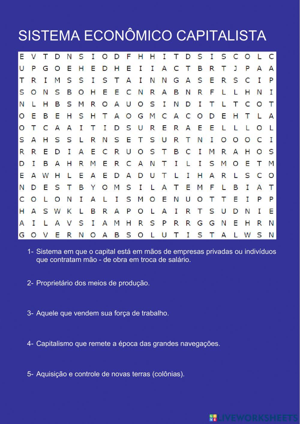 Sistema econômico capitalista