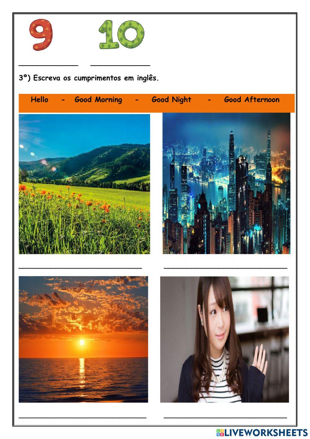 Atividade escrita de Inglês de 30-03-2021