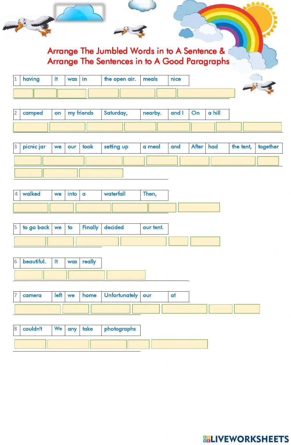jumbled words recount