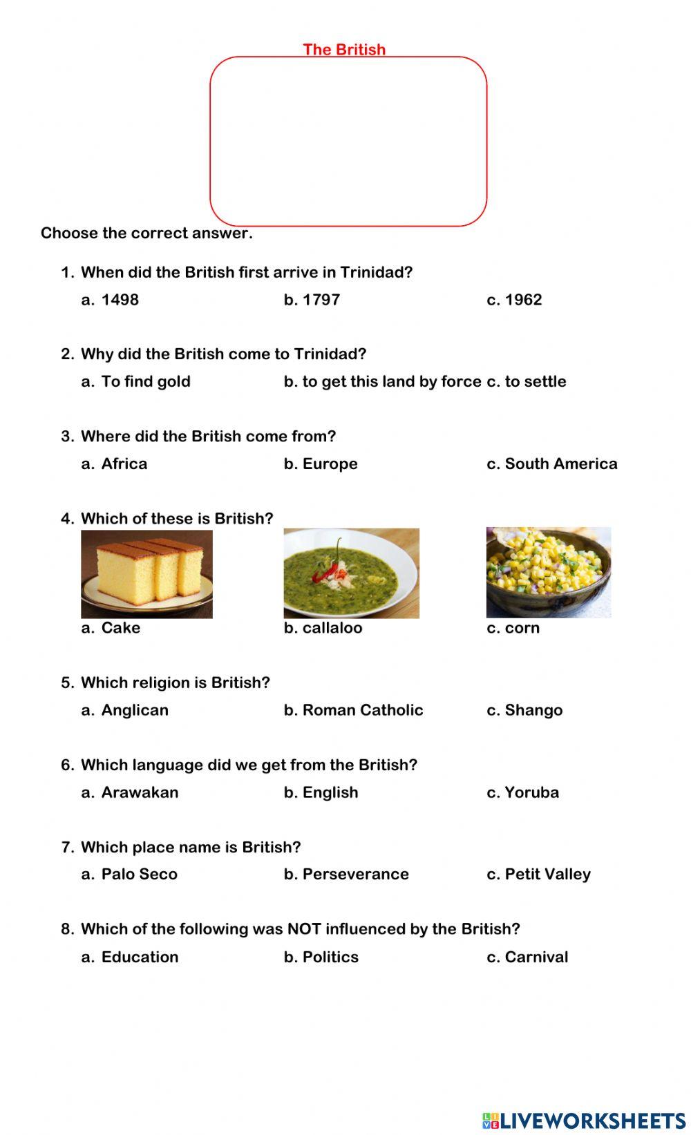 The British in Trinidad