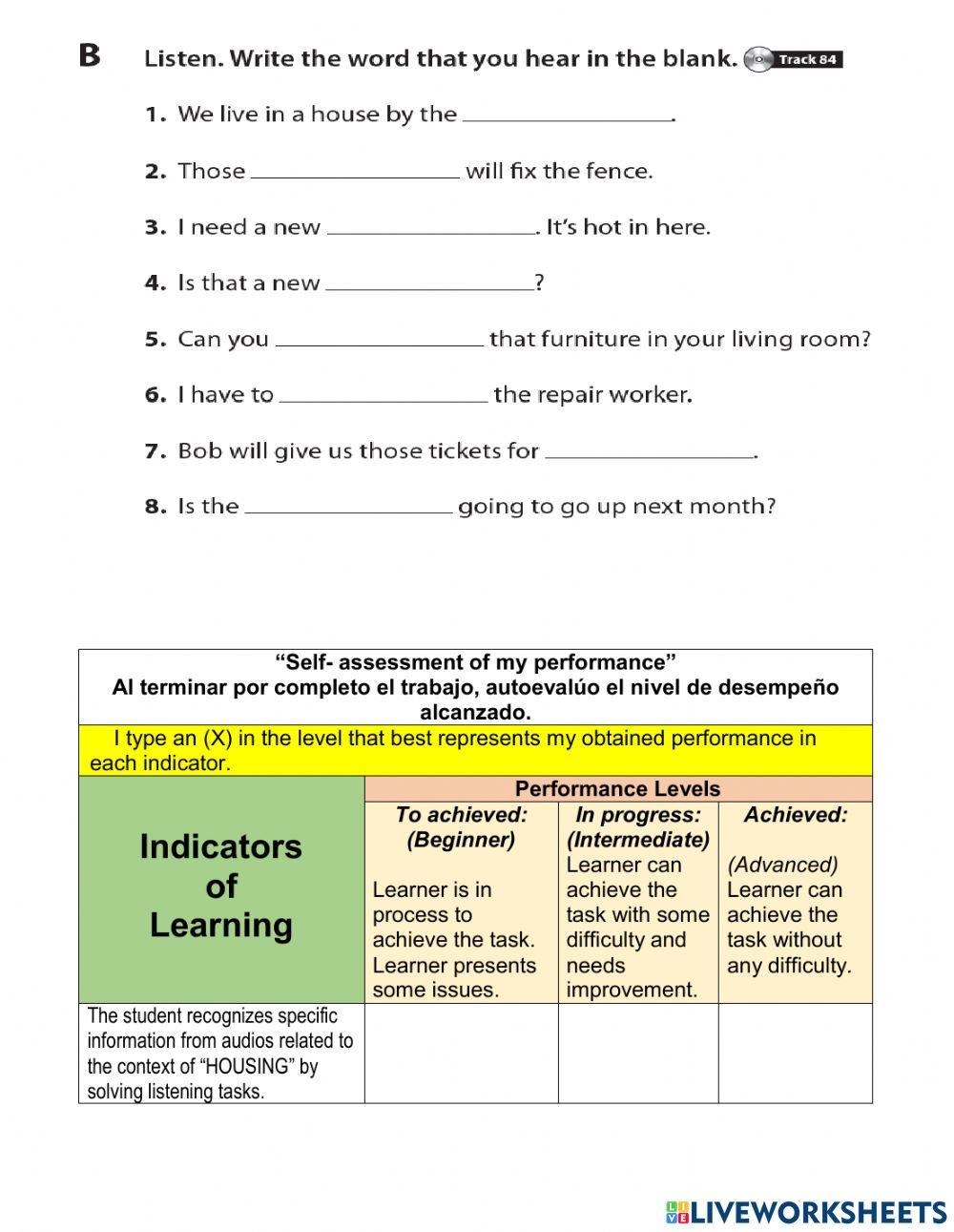UNIT 11. BUILDING. HOUSING. MINIMAL PAIRS. 