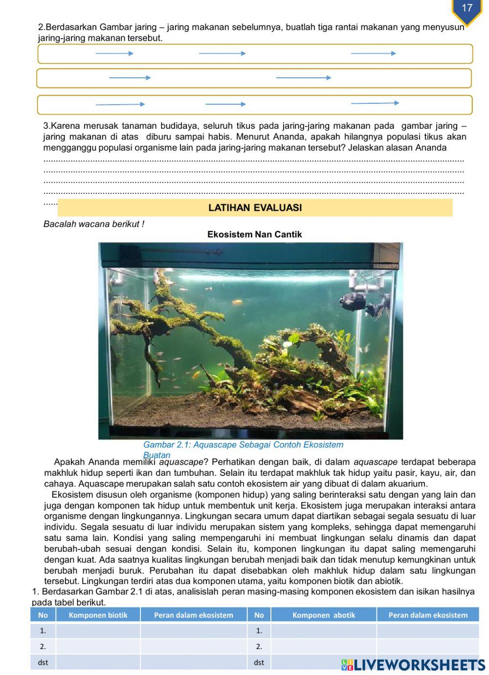 Mahluk hidup dan lingkunganya