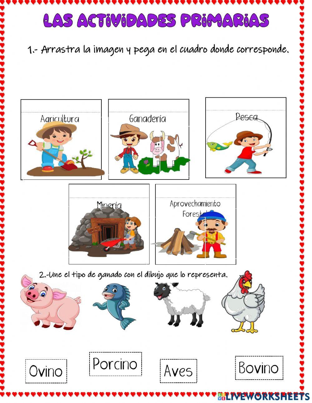 Actividades primarias