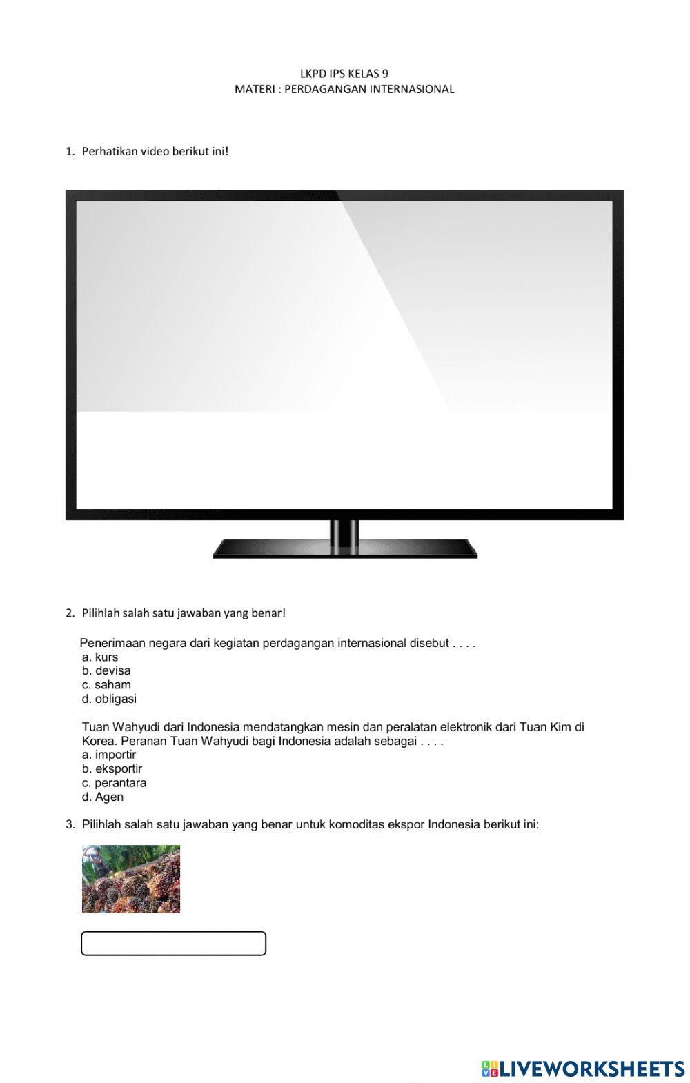 Perdagangan internasional