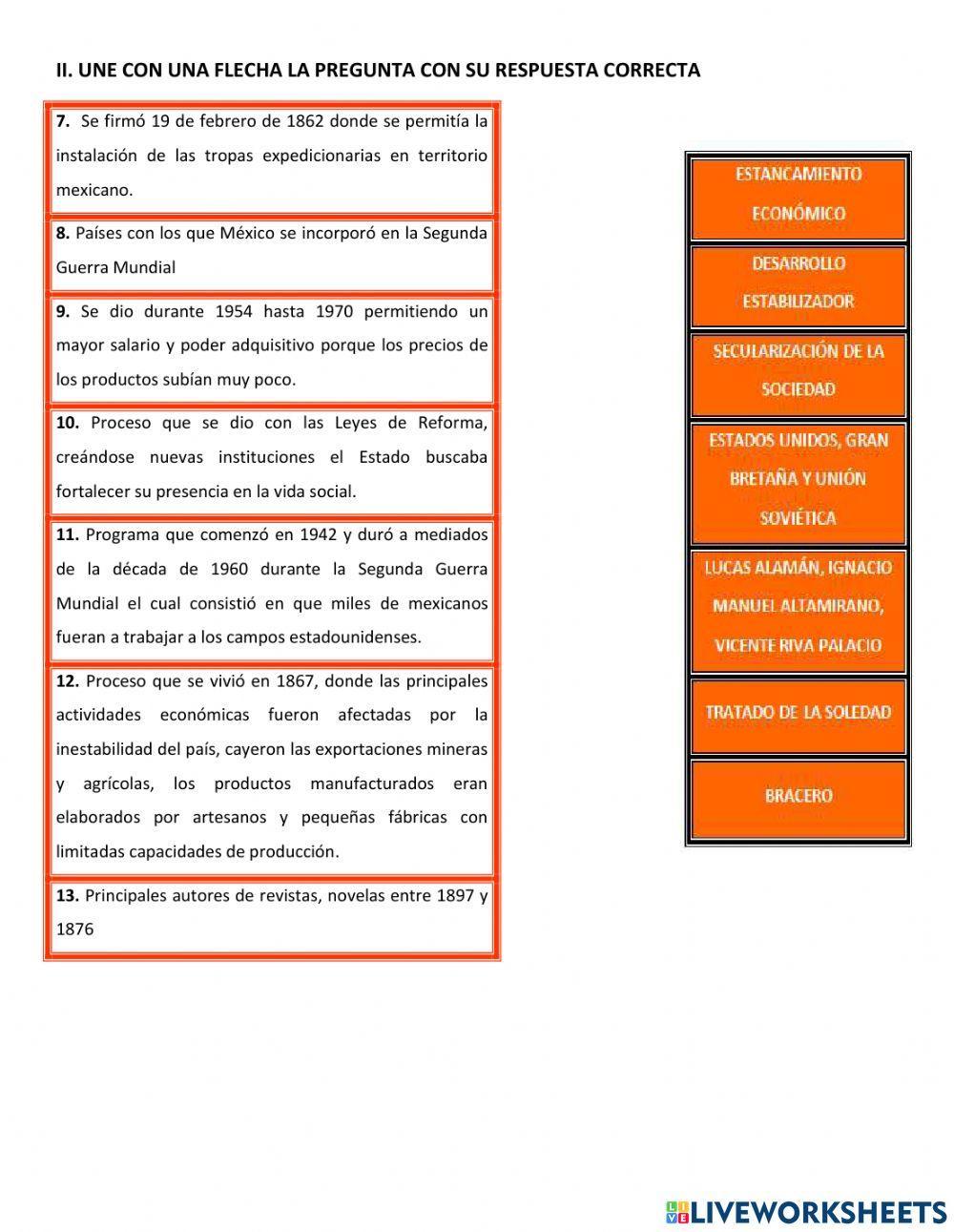 Examen segundo trimestre de historia 3