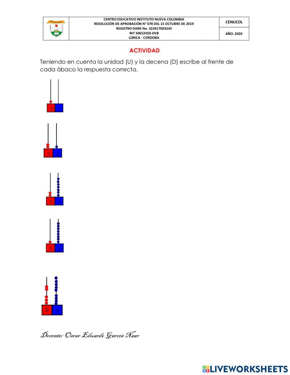 Numeros de dos cifras