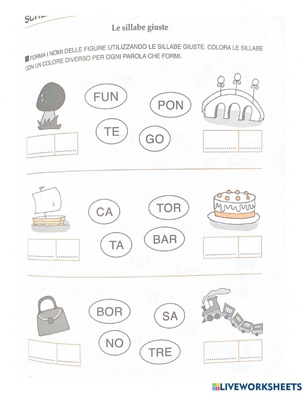 Sillabe in disordine