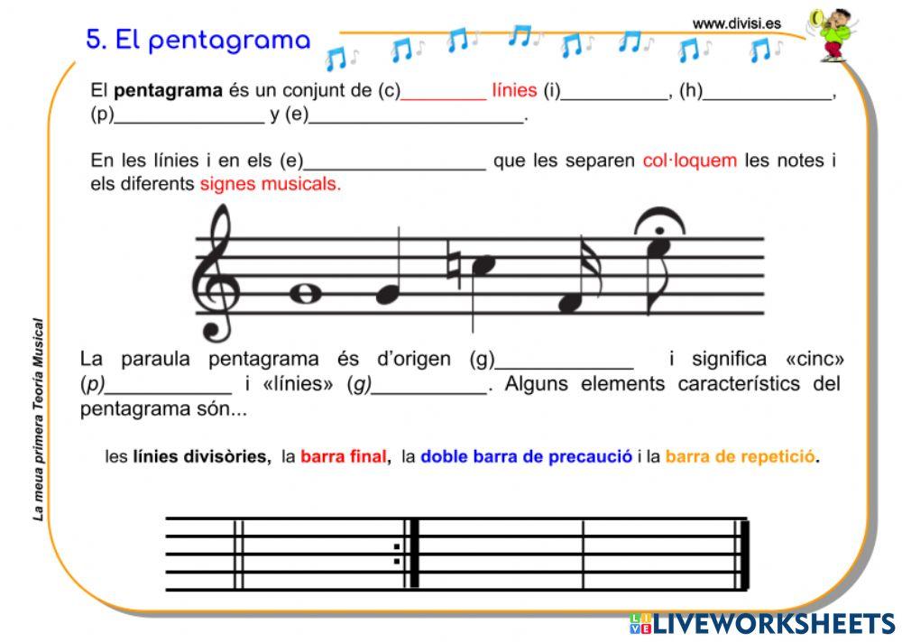 El pentagrama (valencià)