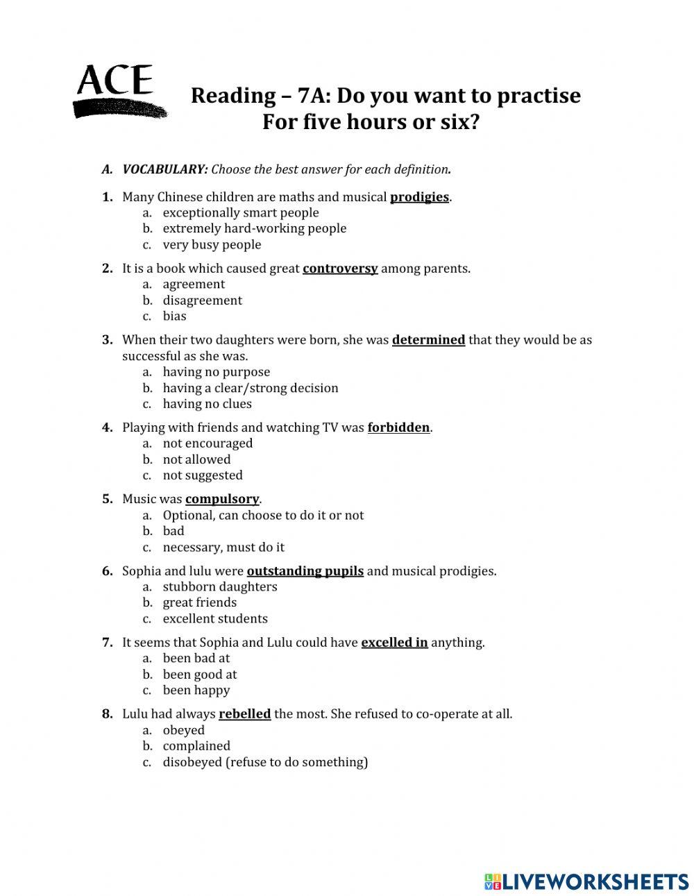 Mother Tiger Exercise