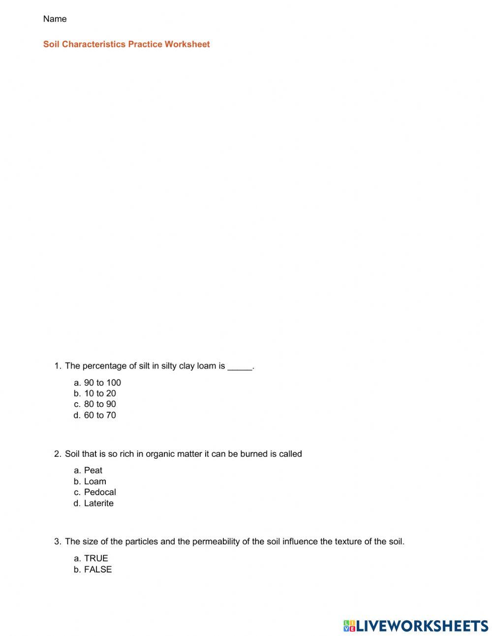 Soil Characteristics