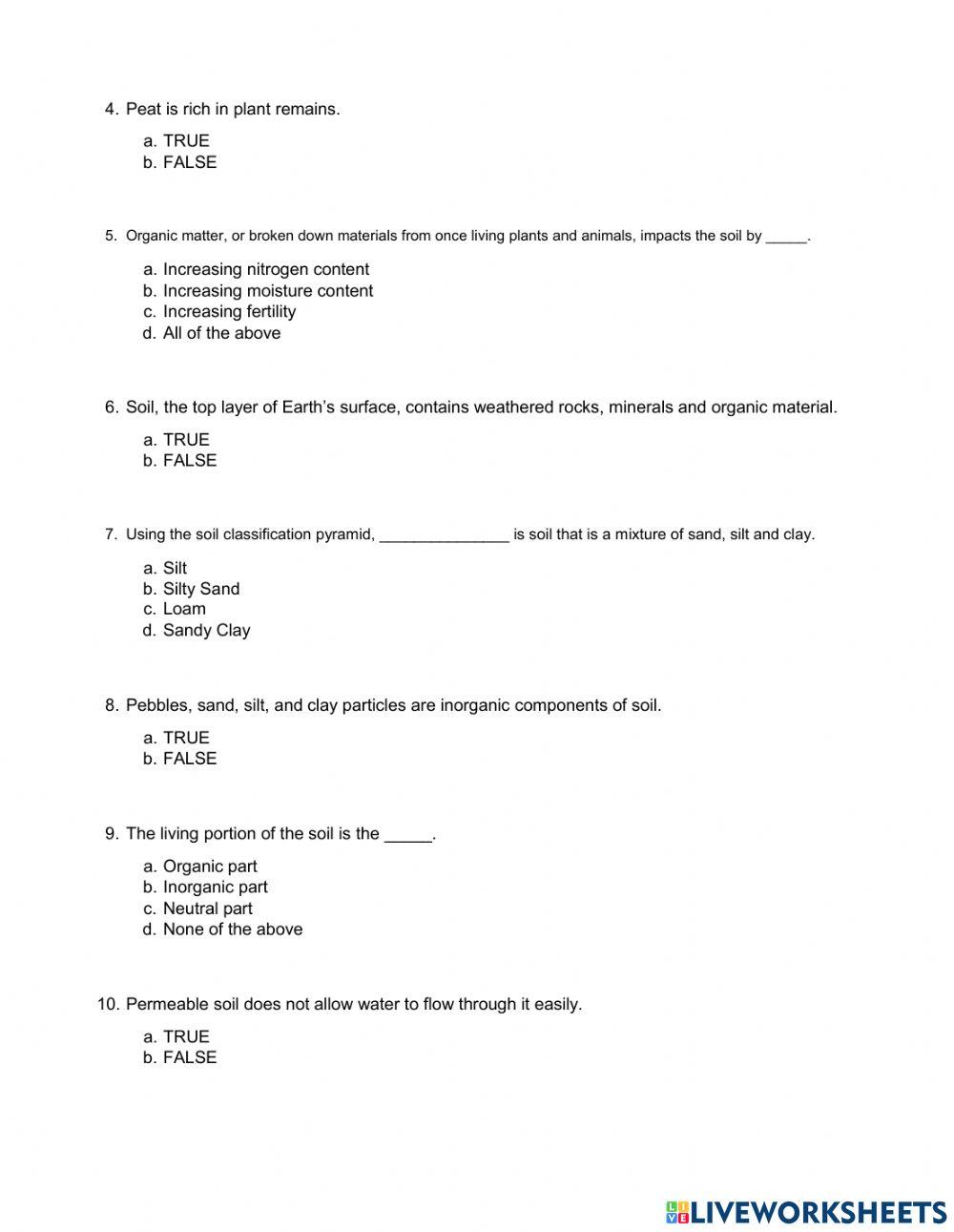 Soil Characteristics