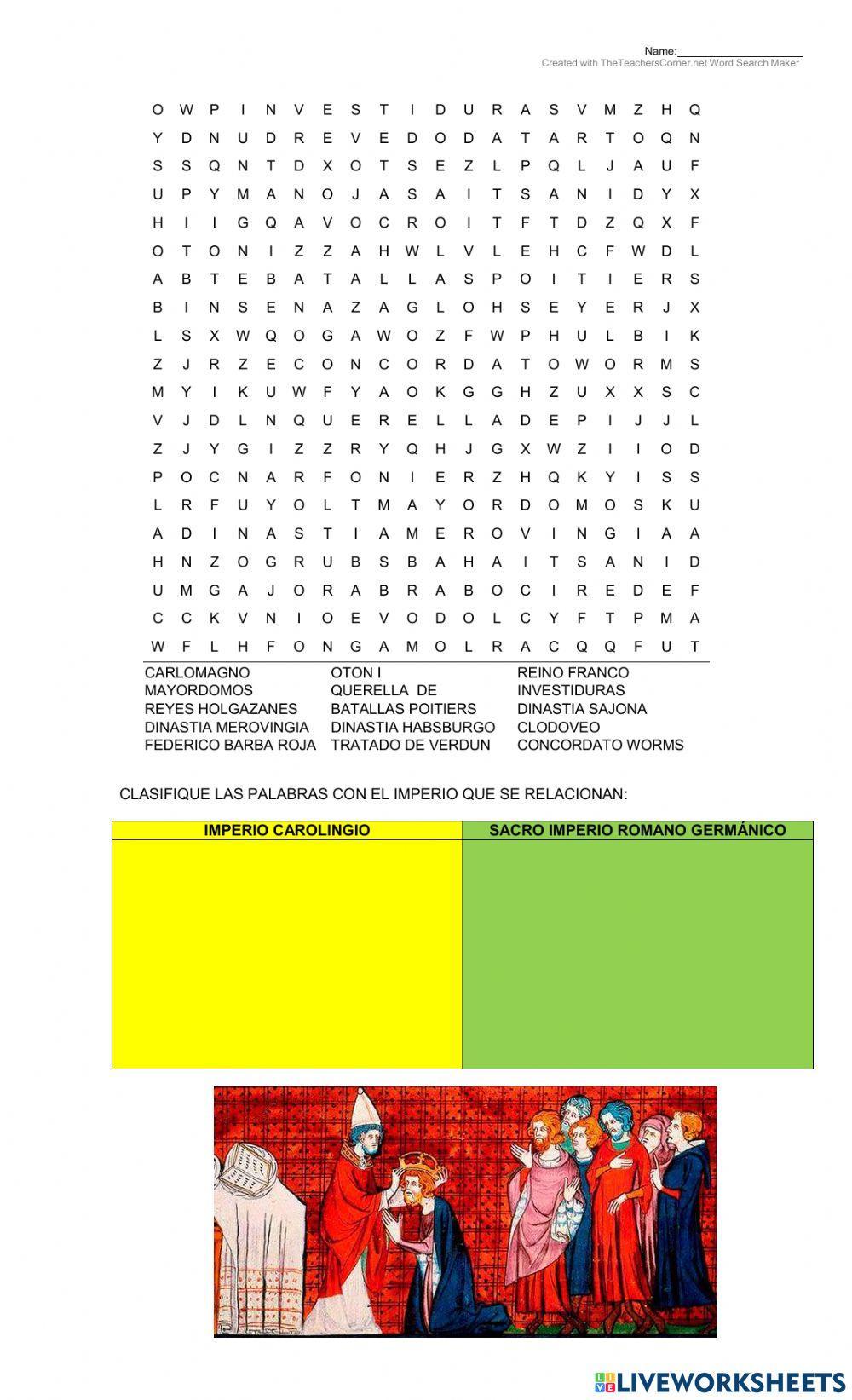 Imperio carolingio y sacro imperio