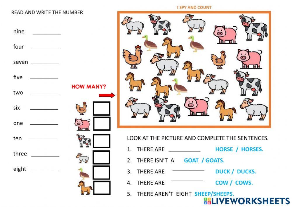 Farm animals and animal parts