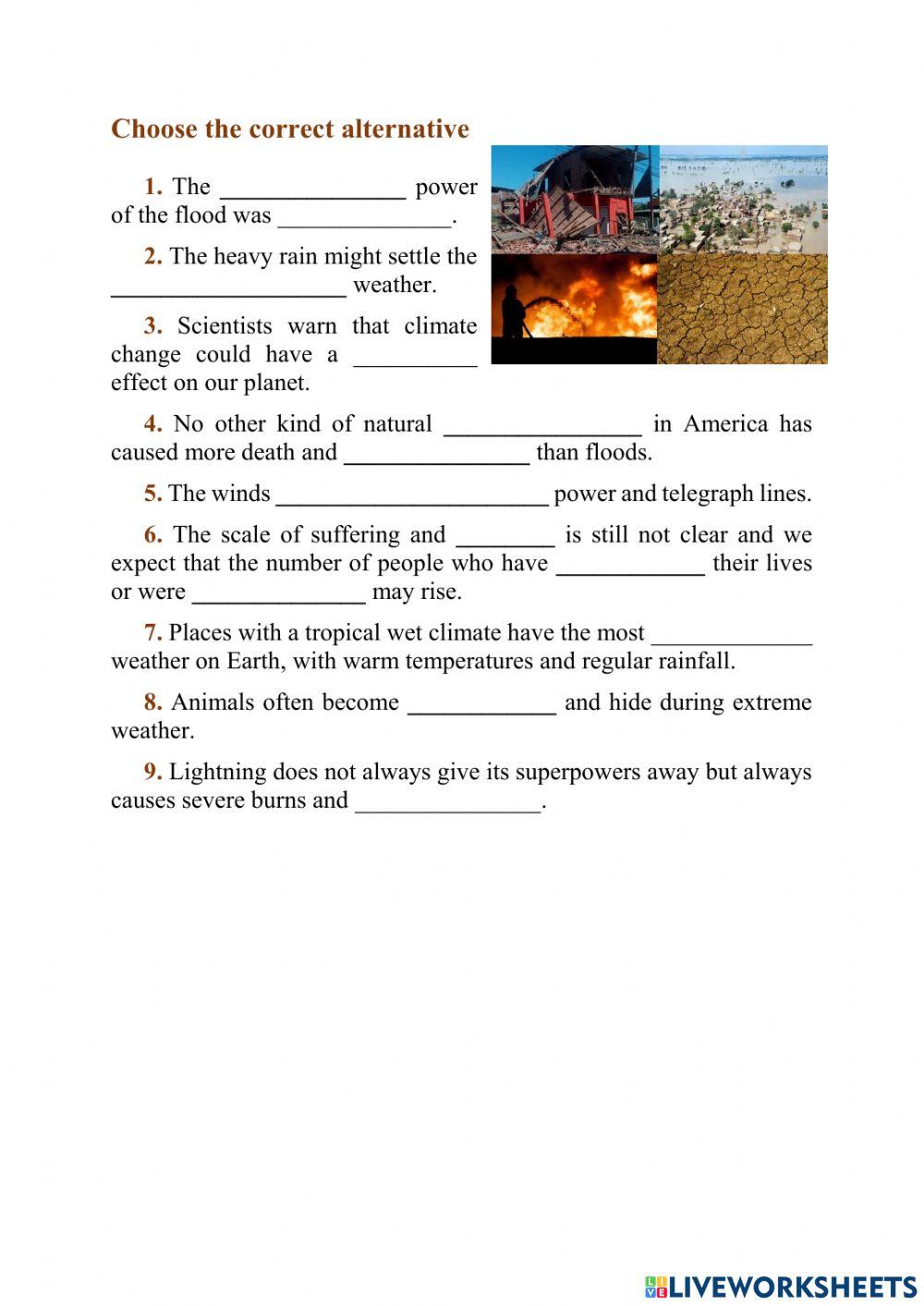 Disasters (word building)