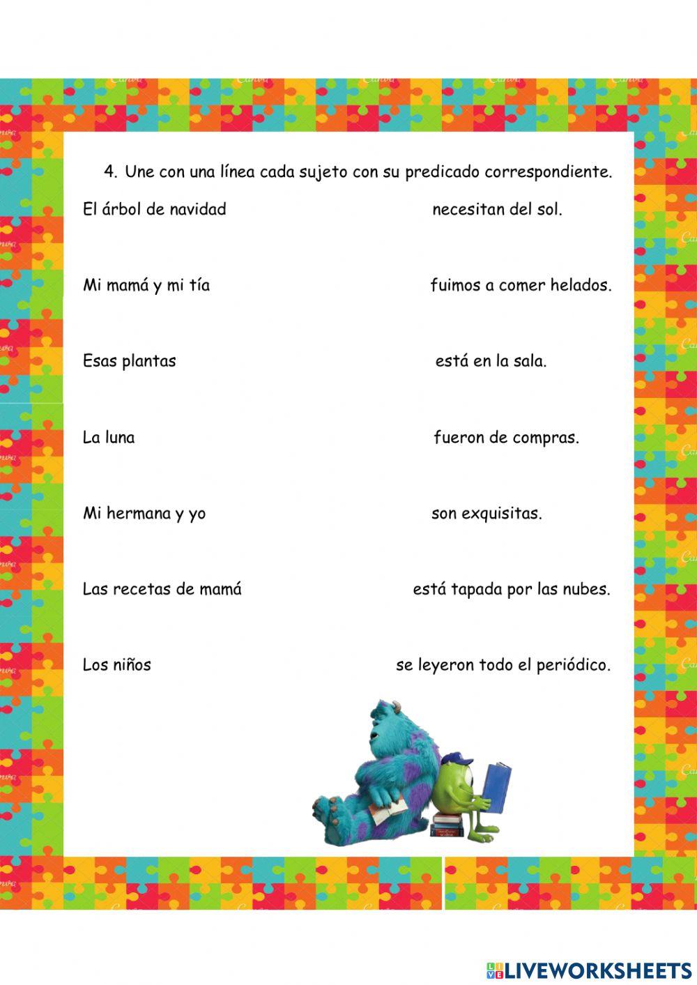 Las palabras y sus funciones