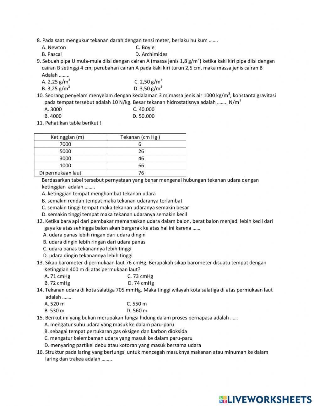 Ujian Tengah Semester 8-2