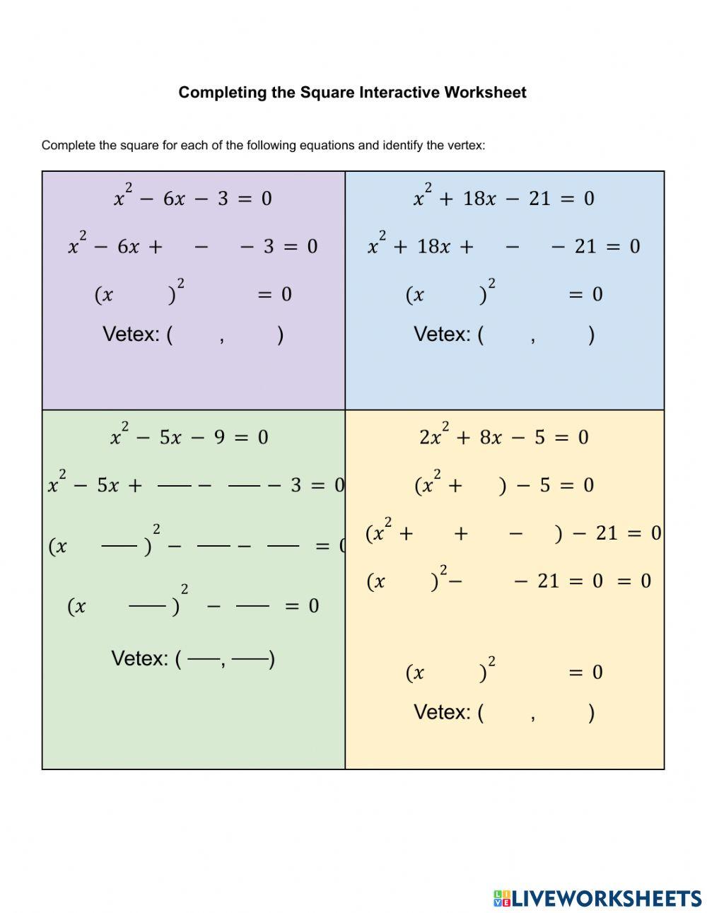 Completing the Square