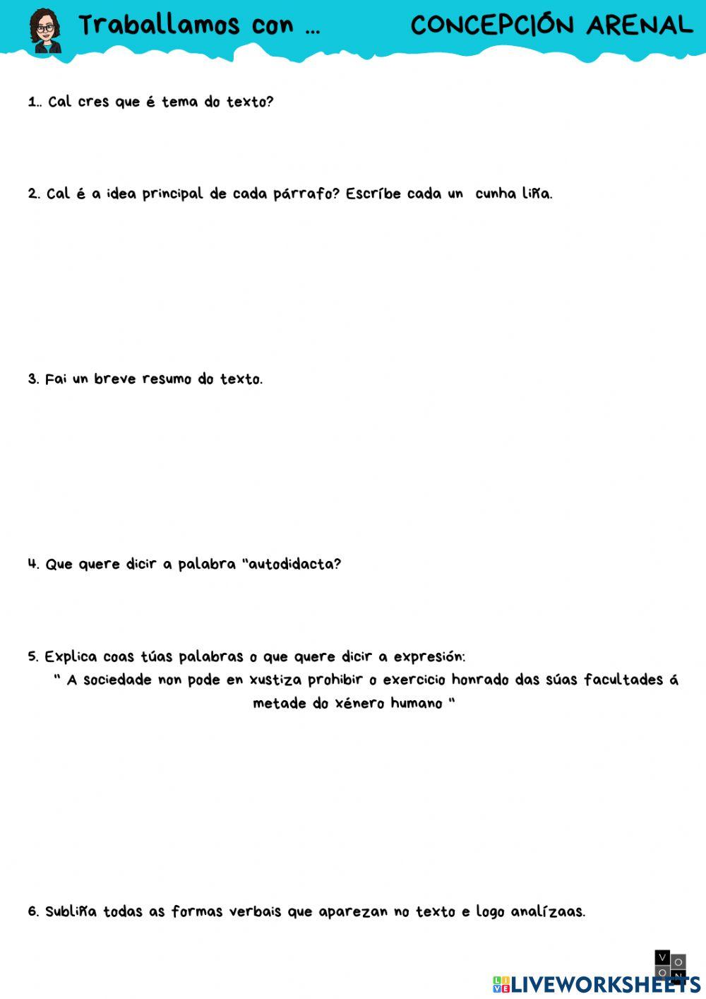 Traballamos con ... CONCEPCIÓN ARENAL